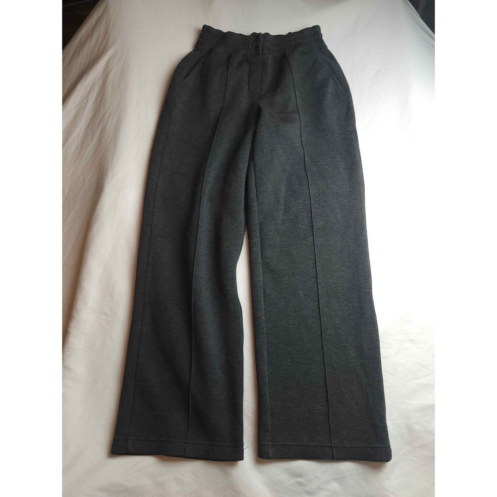 Spanx AirEssentials Wide Leg Pants Charcoal Grey Pintuck Loungewear Small